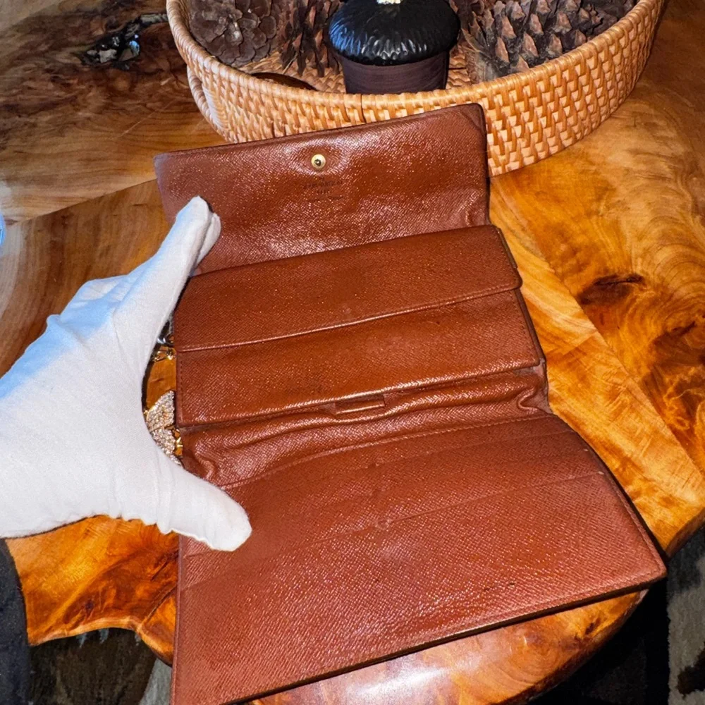 Louis Vuitton vintage international long monogram wallet converted Crossbody - Picture 8 of 16